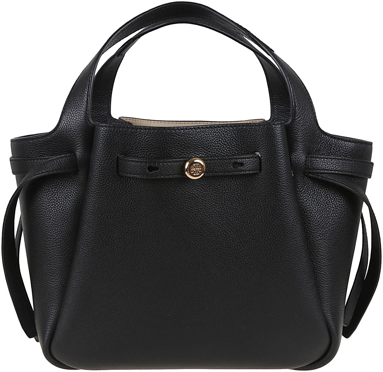 Tory Burch romy pebbled satchel Zwart