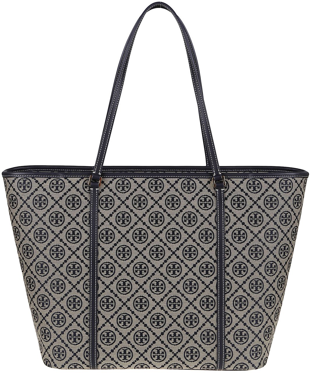 Tory Burch t monogram zip tote Blauw