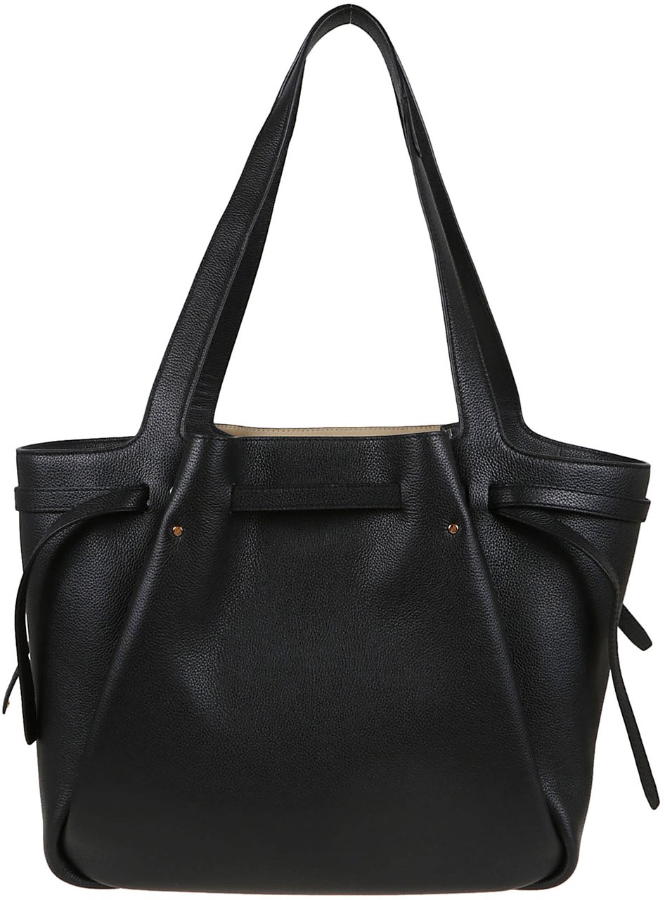 Tory Burch romy pebbled tote Zwart