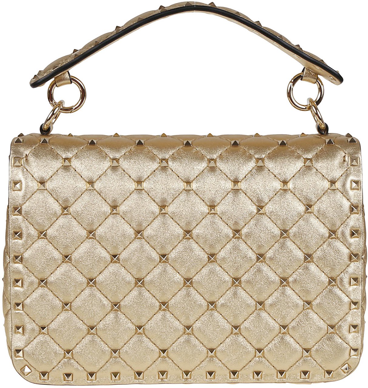 Valentino medium shoulder bag rockstud spike Grijs