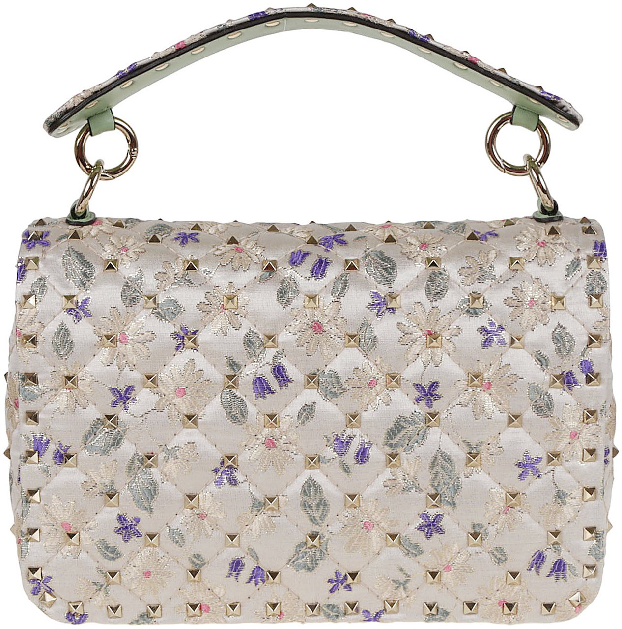 Valentino medium shoulder bag rockstud spike Wit