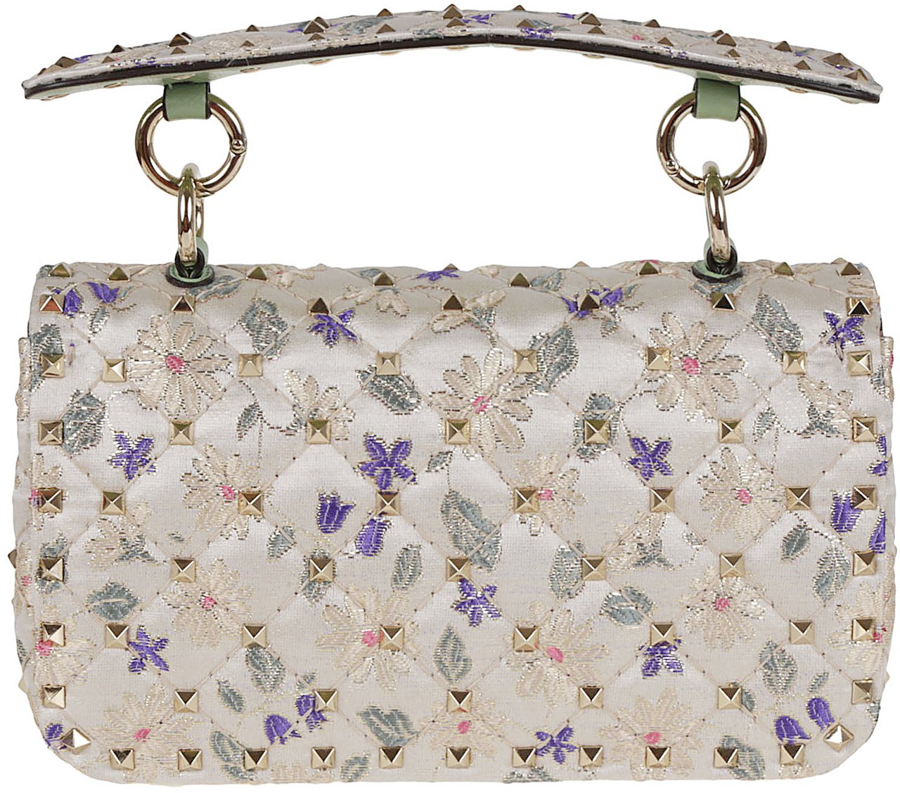 Valentino small shoulder bag rockstud spike Geel