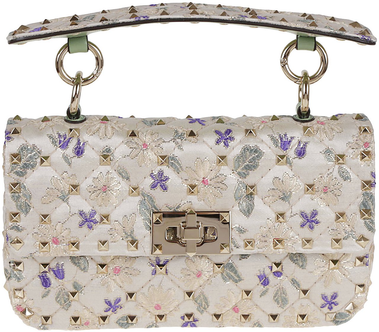 Valentino small shoulder bag rockstud spike Geel