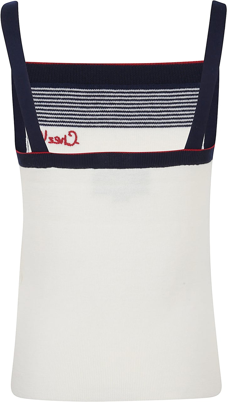 Valentino top canotta maglia solid wool Wit