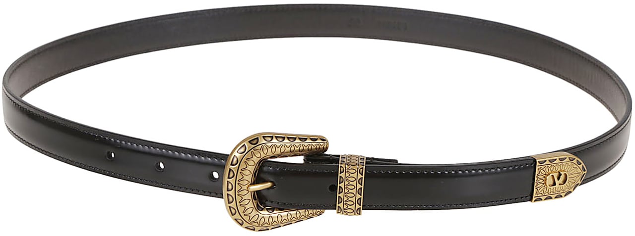 Valentino belt h vlogo signature Zwart
