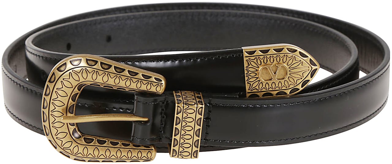 Valentino belt h vlogo signature Zwart