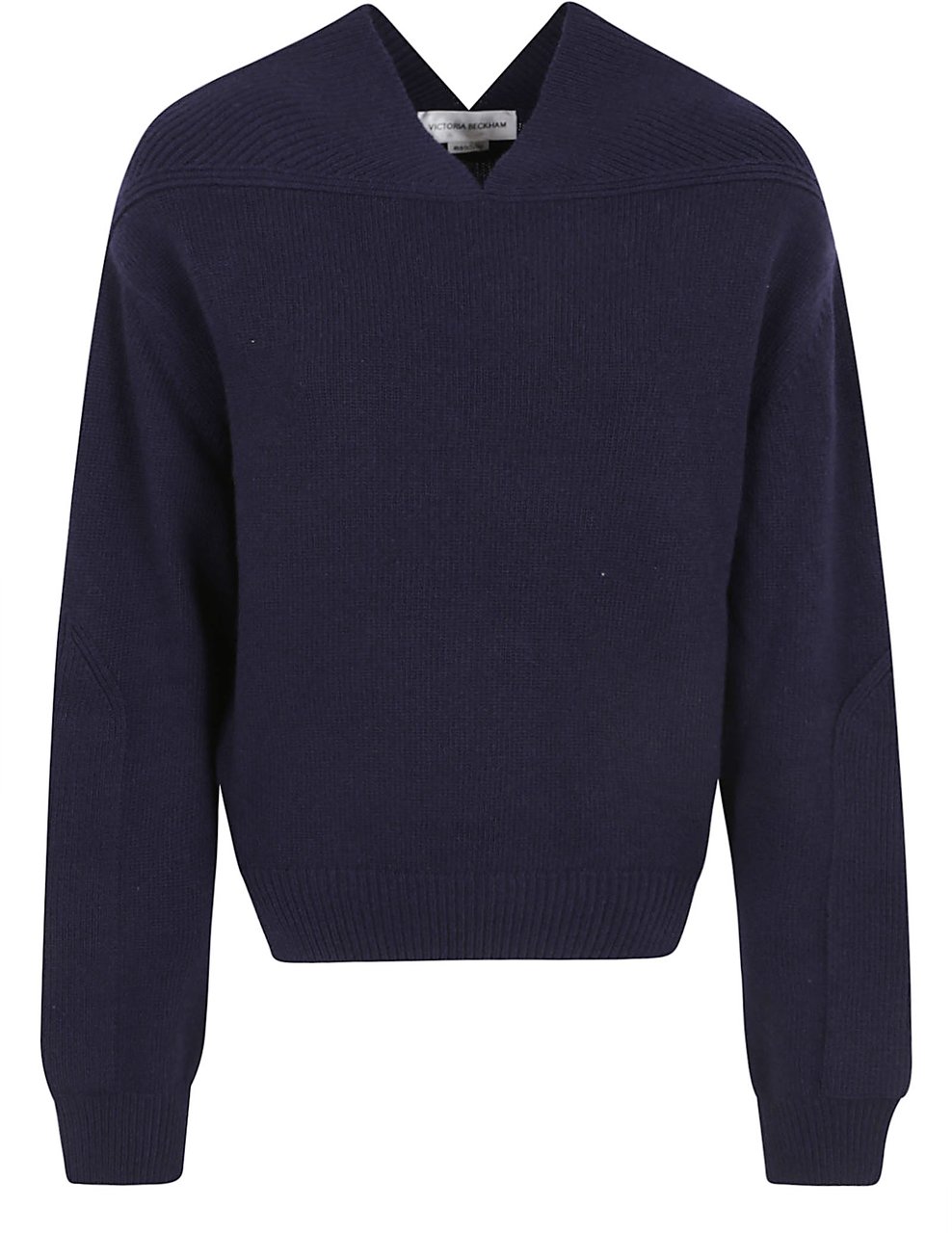 Victoria Beckham vneck yoke detail jumper Blauw