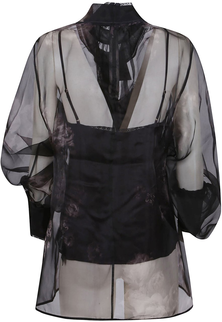 Zimmermann hypnotic pussybow blouse Zwart