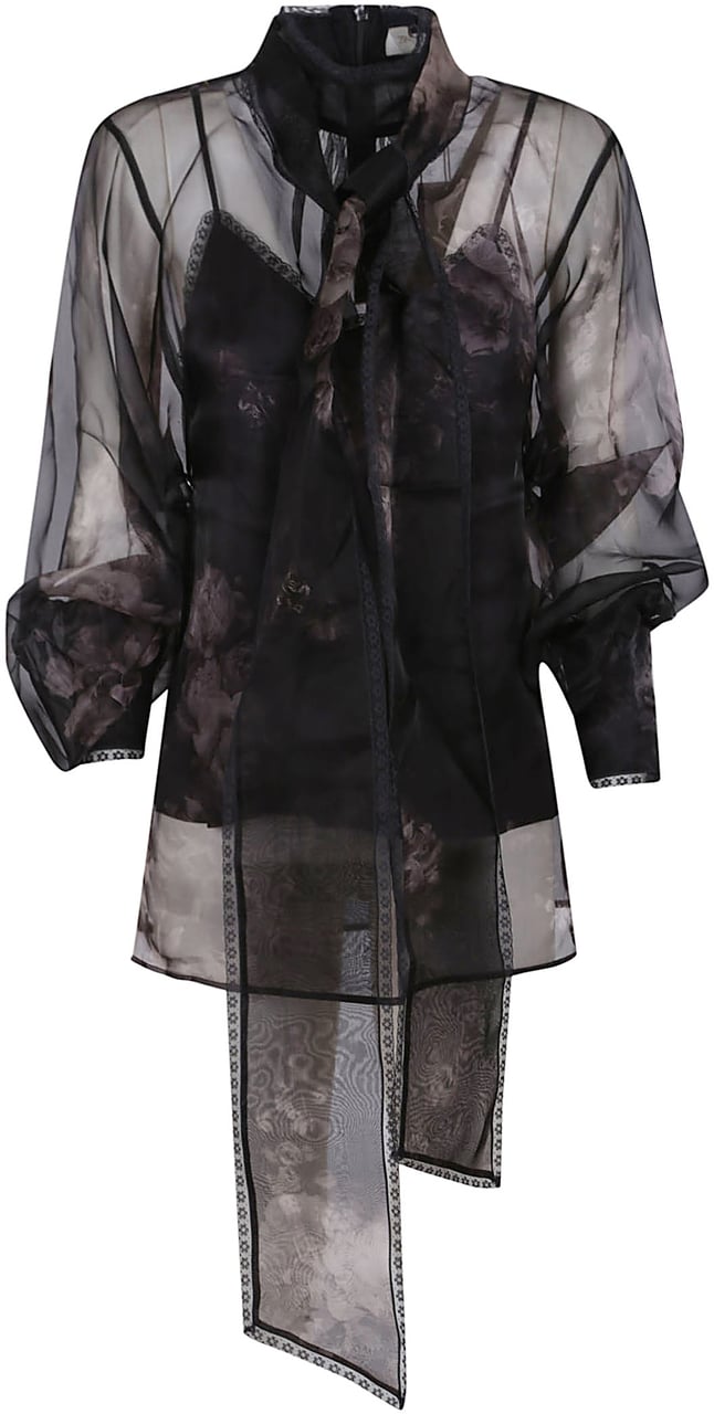 Zimmermann hypnotic pussybow blouse Zwart