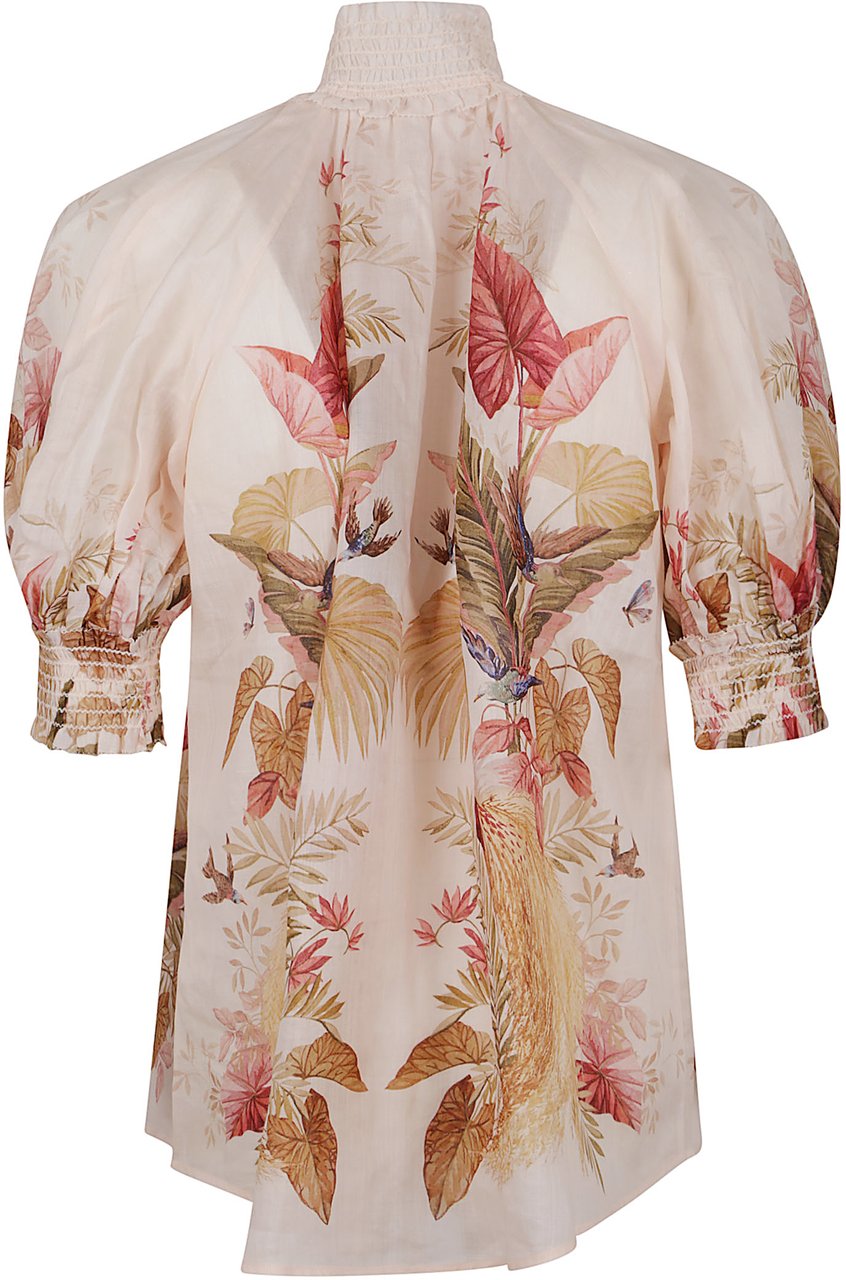Zimmermann ascension billow blouse Neutraal