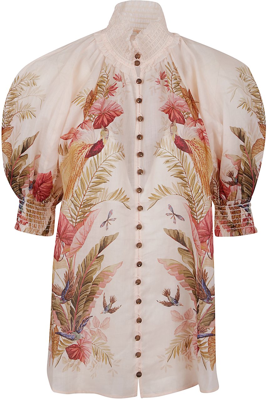 Zimmermann ascension billow blouse Neutraal