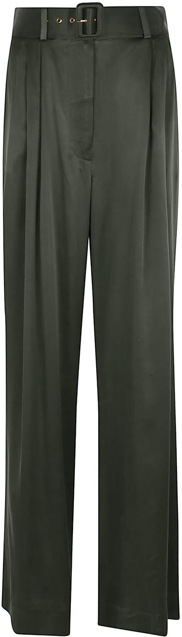 Zimmermann silk tuck pant Groen