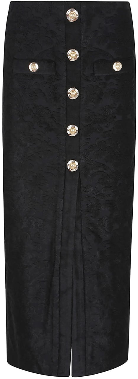 Balmain bouclette baroque long Zwart