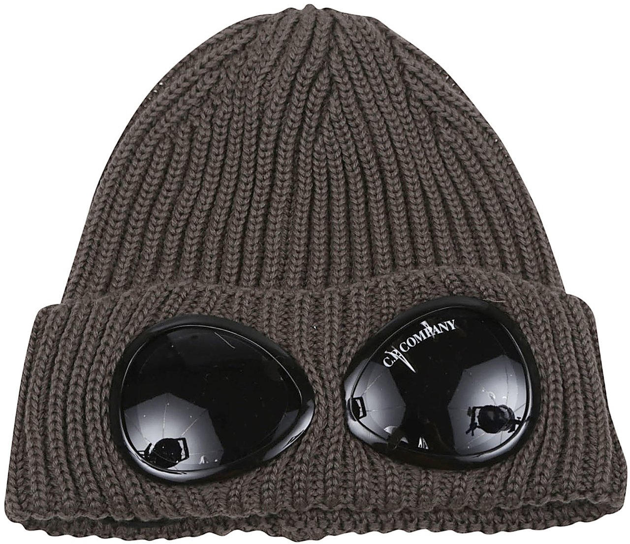 CP Company knit cap in extrafine merino wool Grijs