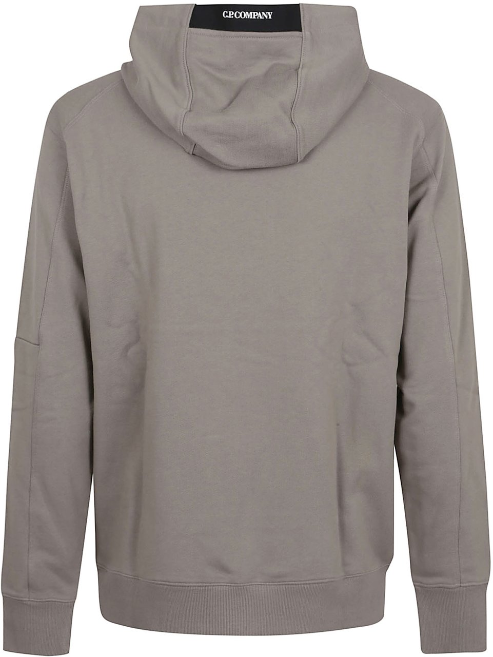 CP Company hooded in diagonal raised fleece Grijs