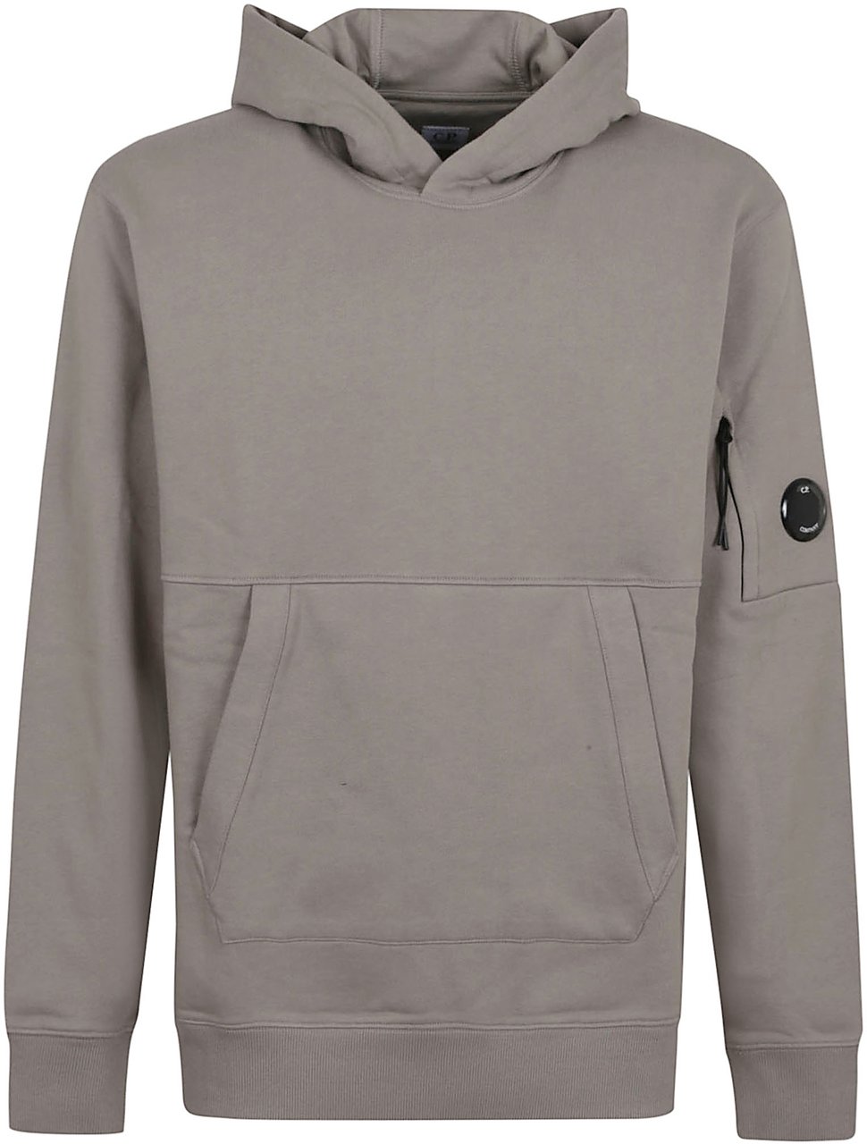 CP Company hooded in diagonal raised fleece Grijs
