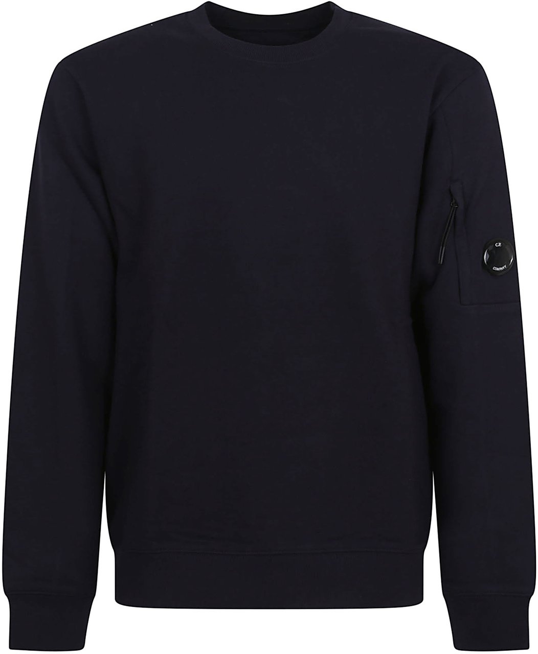 CP Company crew neck in diagonal raised Blauw