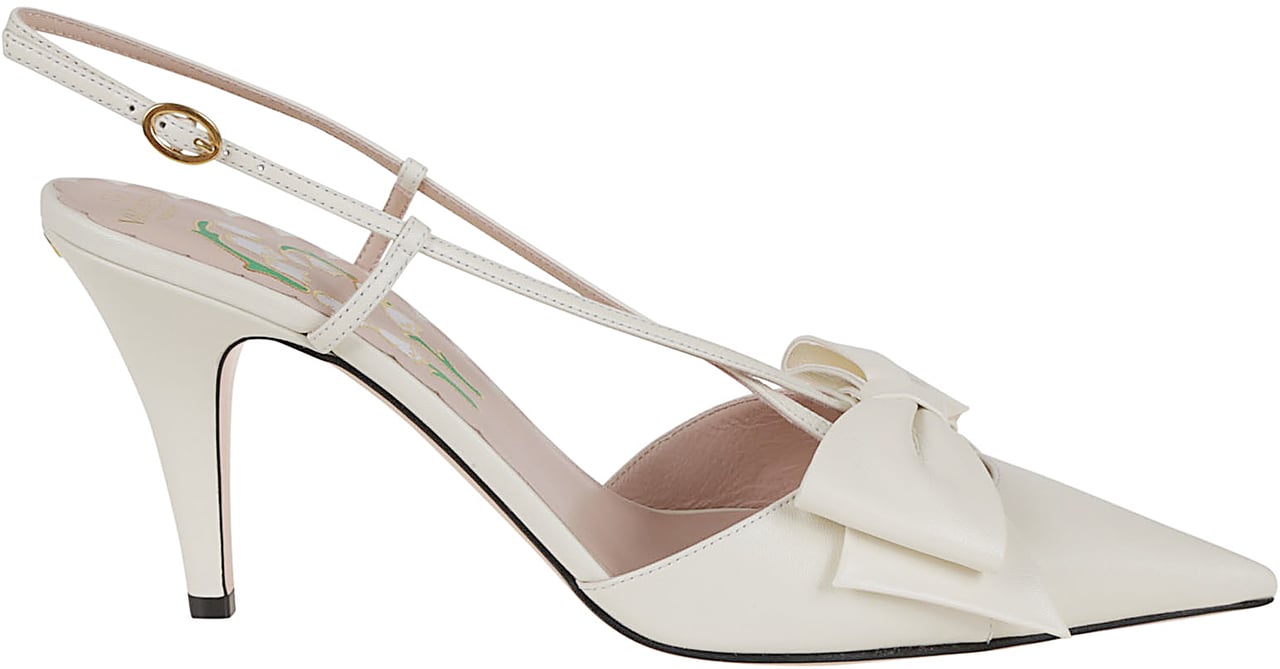 Valentino sling back bowow t Wit