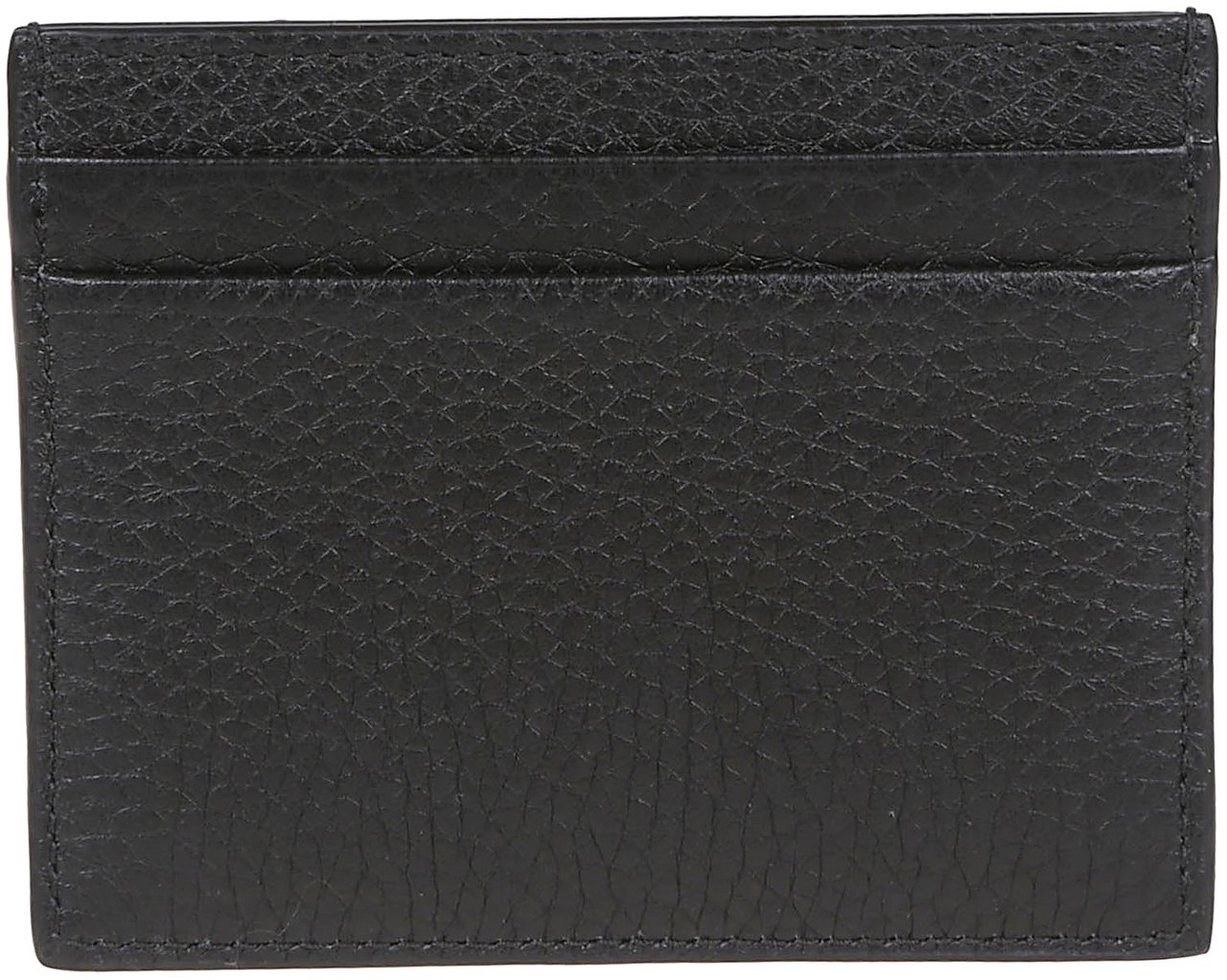 Valentino card holder rockstud vitello stampa Zwart
