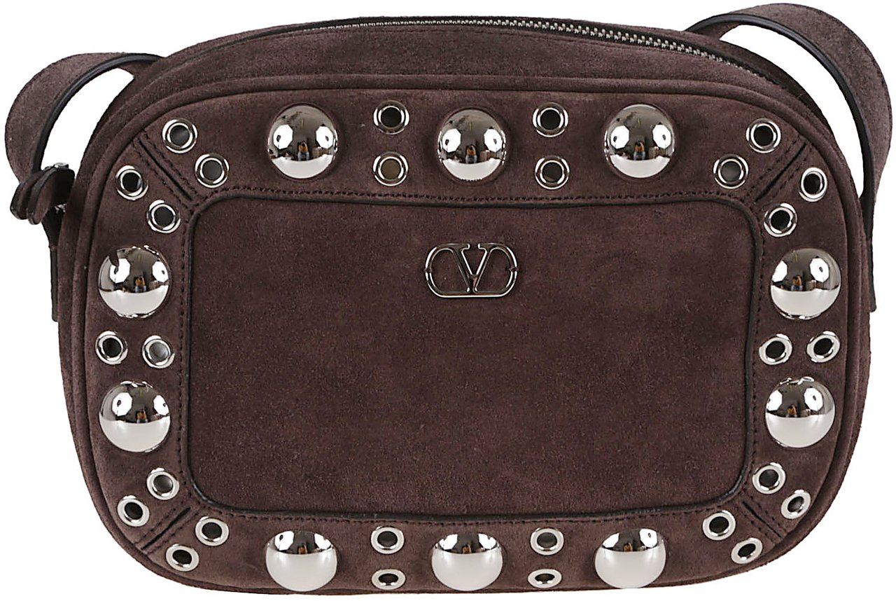 Valentino cross body bag nellcote frame suede Bruin