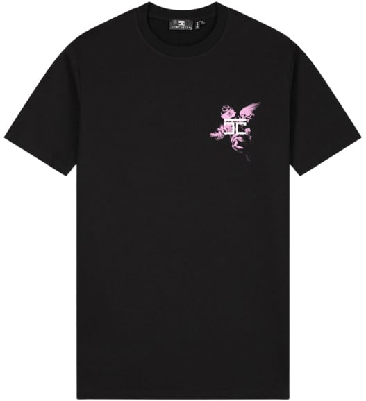 JORCUSTOM Abovealllimits slimfit tee black Zwart