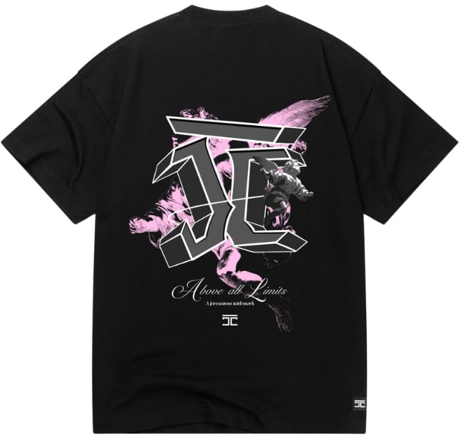 JORCUSTOM Abovealllimits lf tee black Zwart