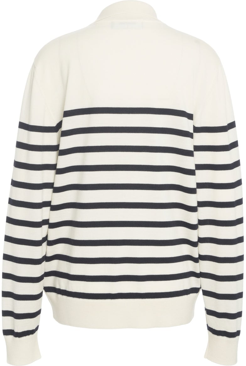 Dsquared2 Pullover with polo collar Wit