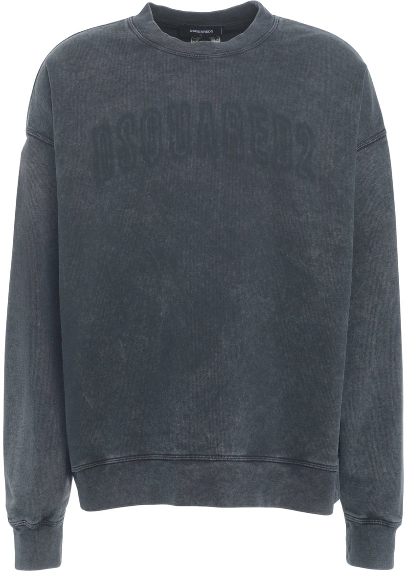Dsquared2 Sweatshirt with logo Blauw