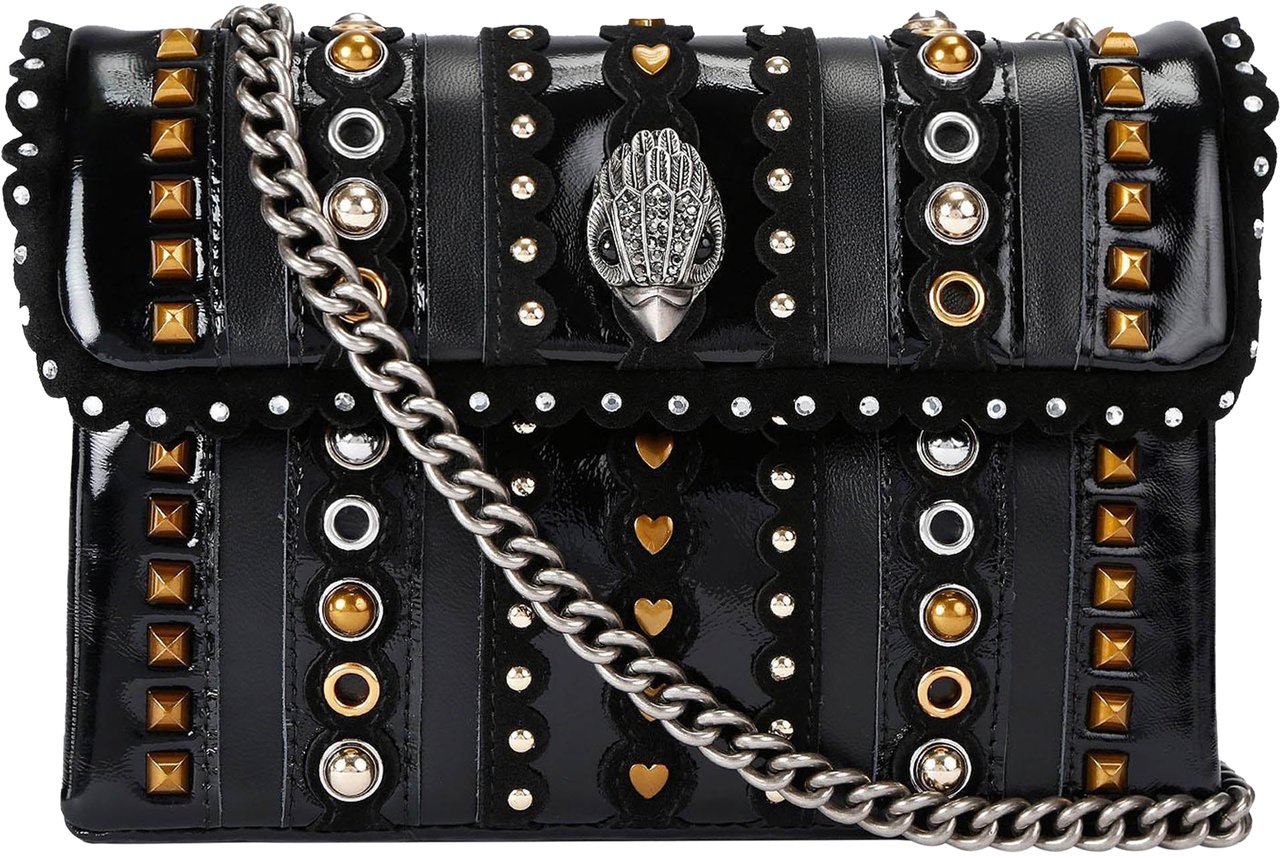 Kurt Geiger London Kensington Medium Studs Combo Leather Zwart