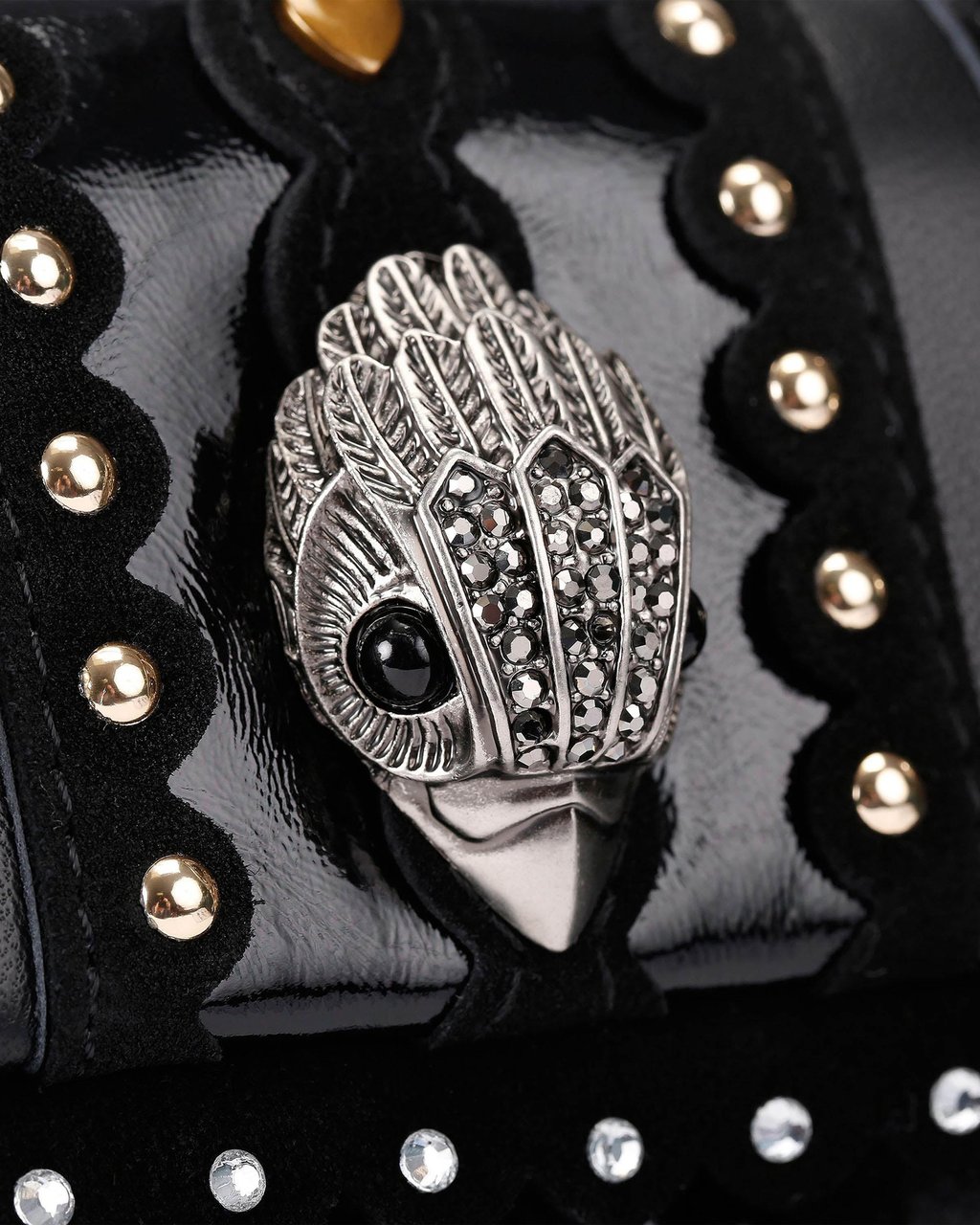 Kurt Geiger London Kensington Medium Studs Combo Leather Zwart