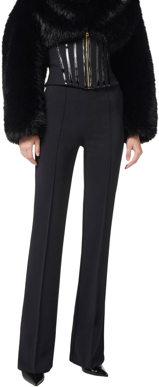 Elisabetta Franchi Trousers Black Zwart