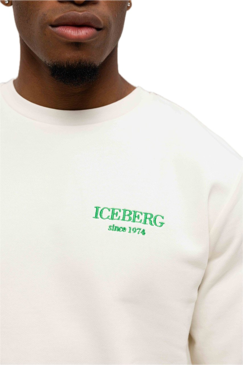 Iceberg Sweater Small Branding Off White Wit