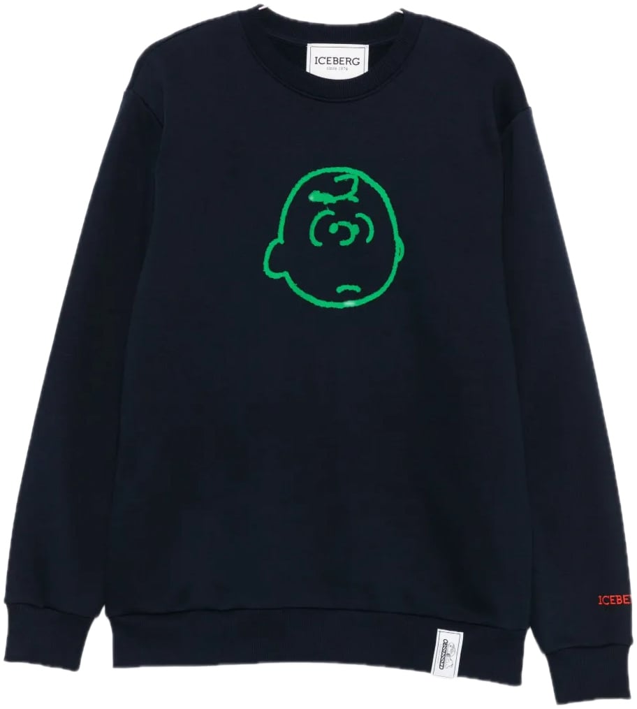 Iceberg Sweater Charlie Brown Black Zwart