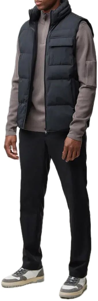 Genti Bodywarmer Black Zwart