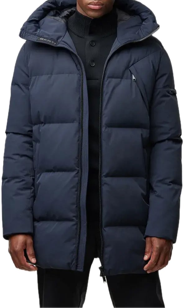 Genti Winterjacket Long Dark Blue Blauw