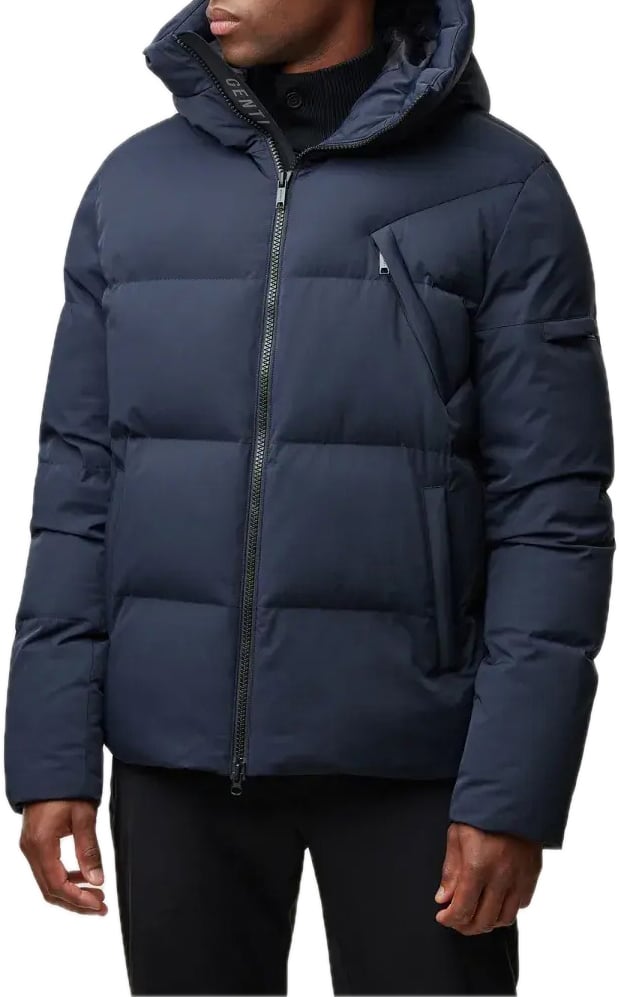 Genti Winterjacket Short Dark Blue Blauw