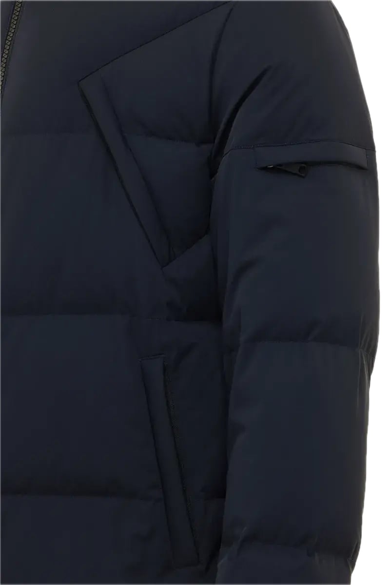 Genti Winterjacket Short Dark Blue Blauw