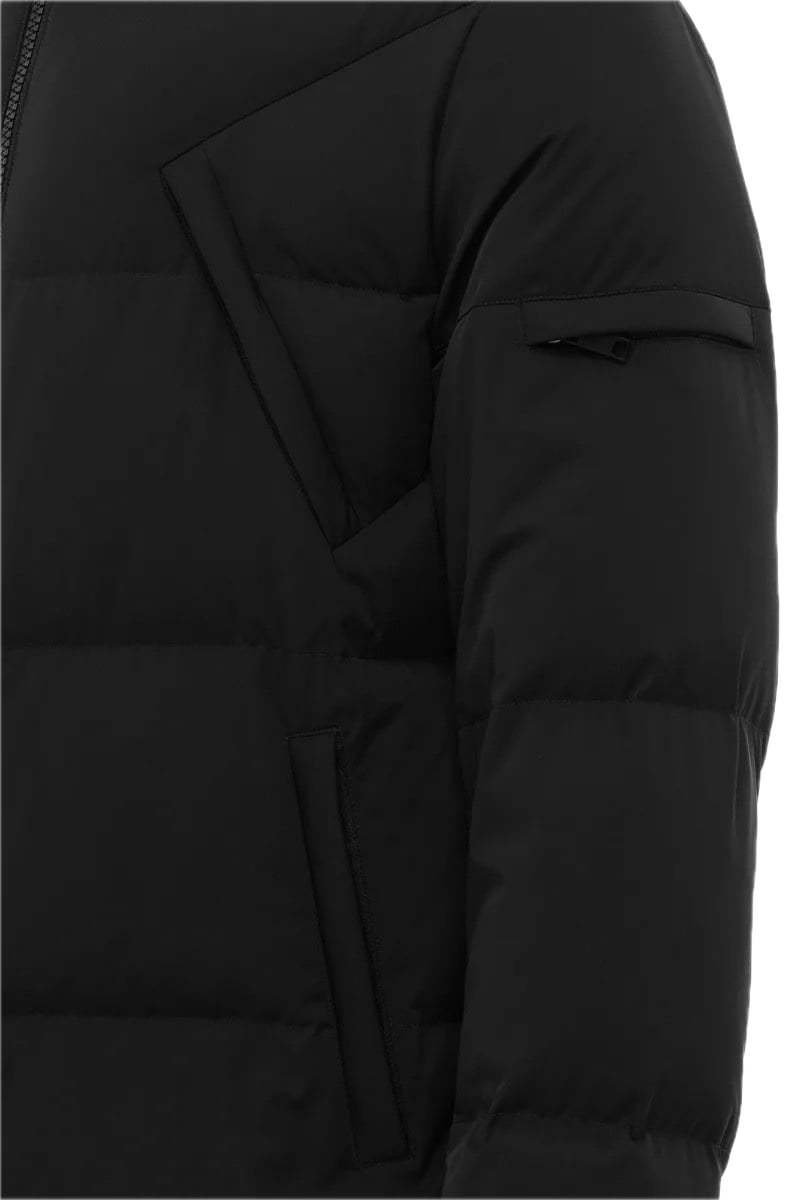 Genti Winterjacket Short Black Zwart