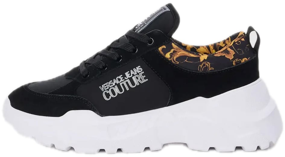 Versace Jeans Couture Speedtrack Gold Baroque Black Zwart