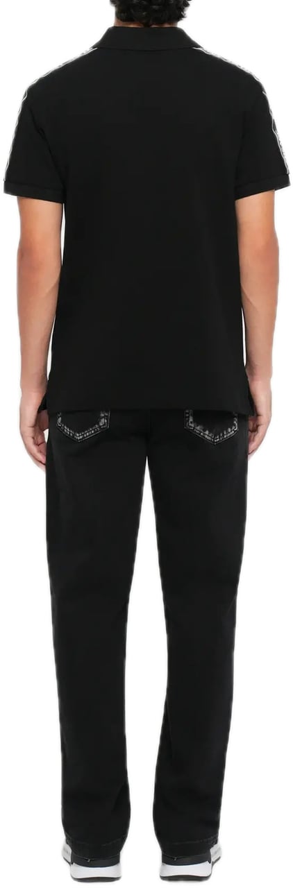 Versace Jeans Couture Polo Taping Black Zwart