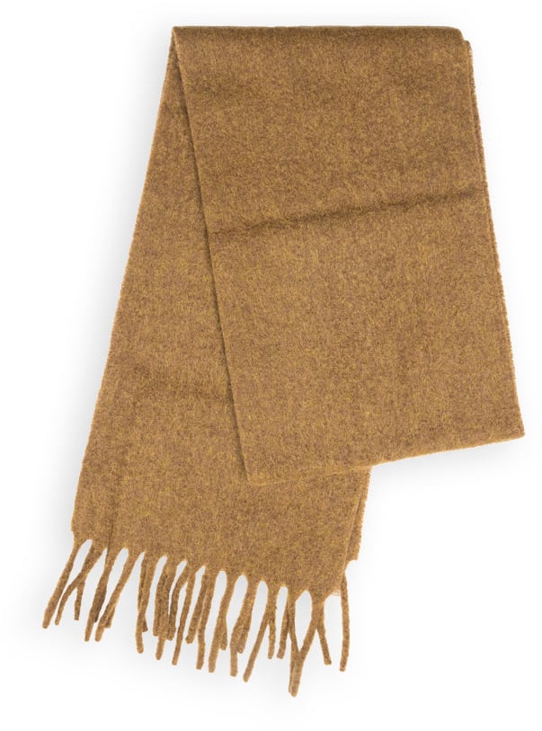 AMI Paris CLOUD KNIT SCARF HAZELNUT Beige