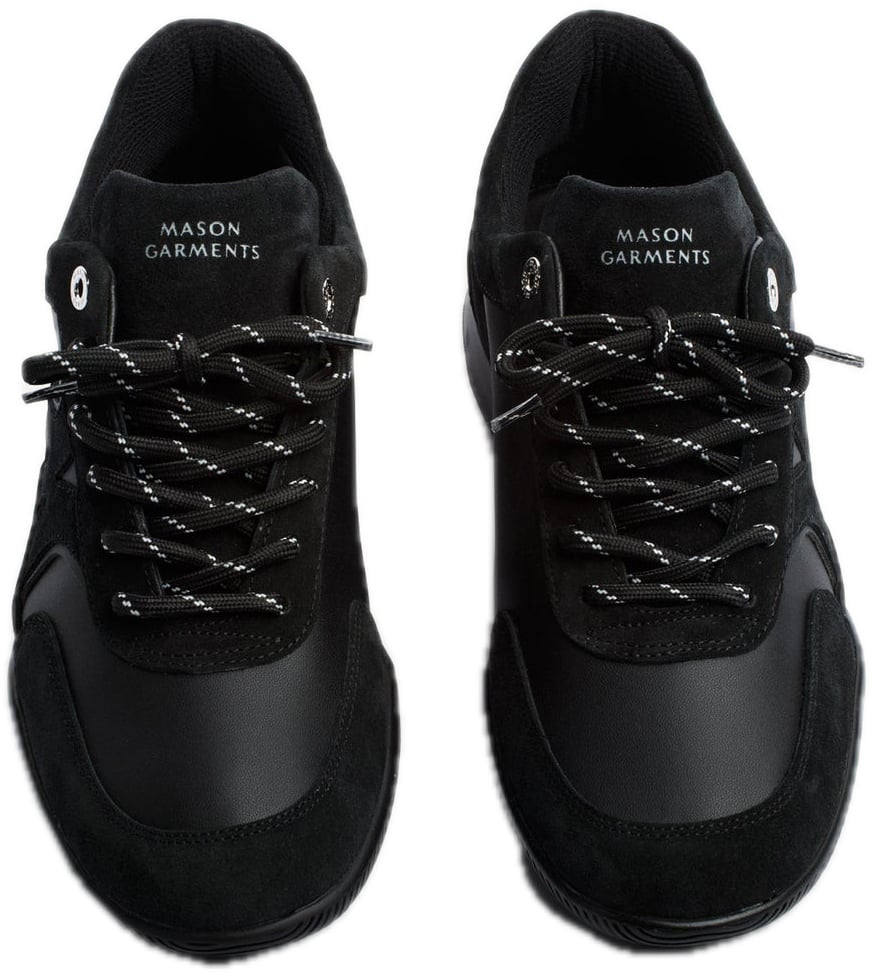 Mason Garments Maranello Suede Black Zwart