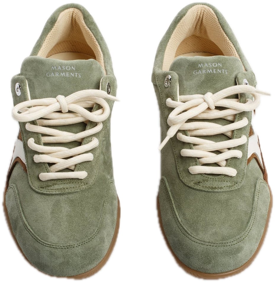 Mason Garments Maranello Suede Olive Groen
