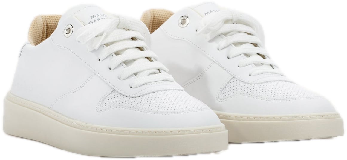 Mason Garments Como Leather White Wit