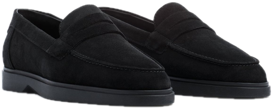 Mason Garments Amalfi Penny Tonal Black Zwart