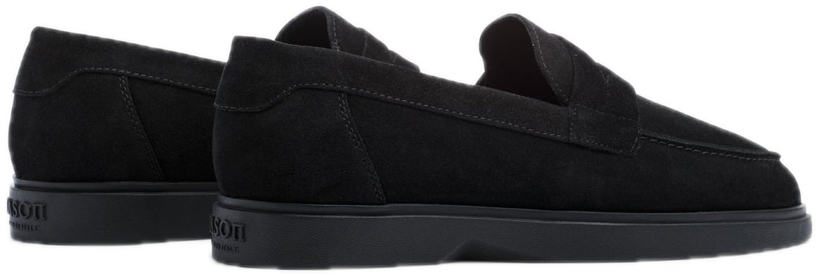 Mason Garments Amalfi Penny Tonal Black Zwart