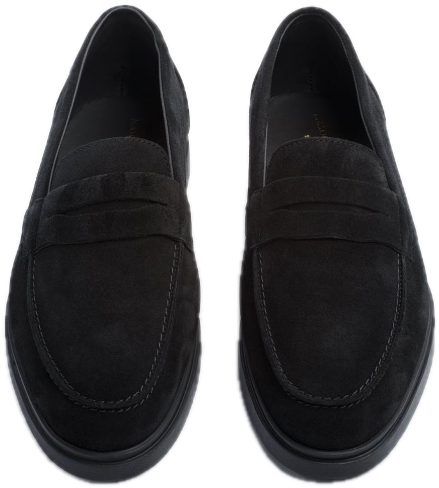 Mason Garments Amalfi Penny Tonal Black Zwart