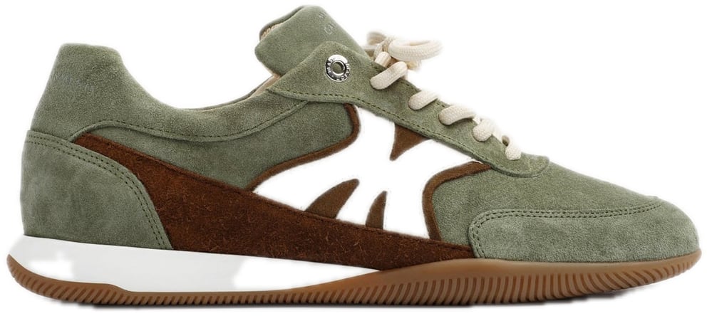 Mason Garments Maranello Suede Olive Groen
