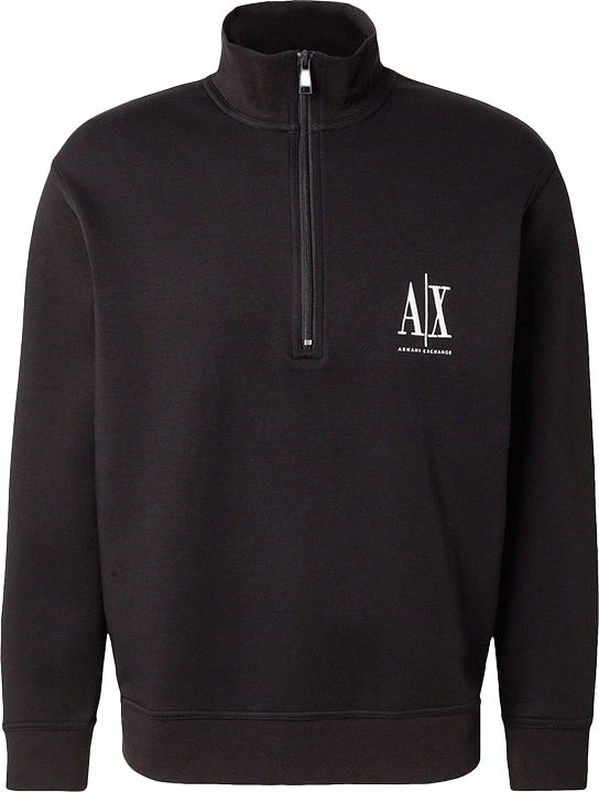 Armani Exchange Armani Exchange Sweatshirt 1/4 Zip Zwart
