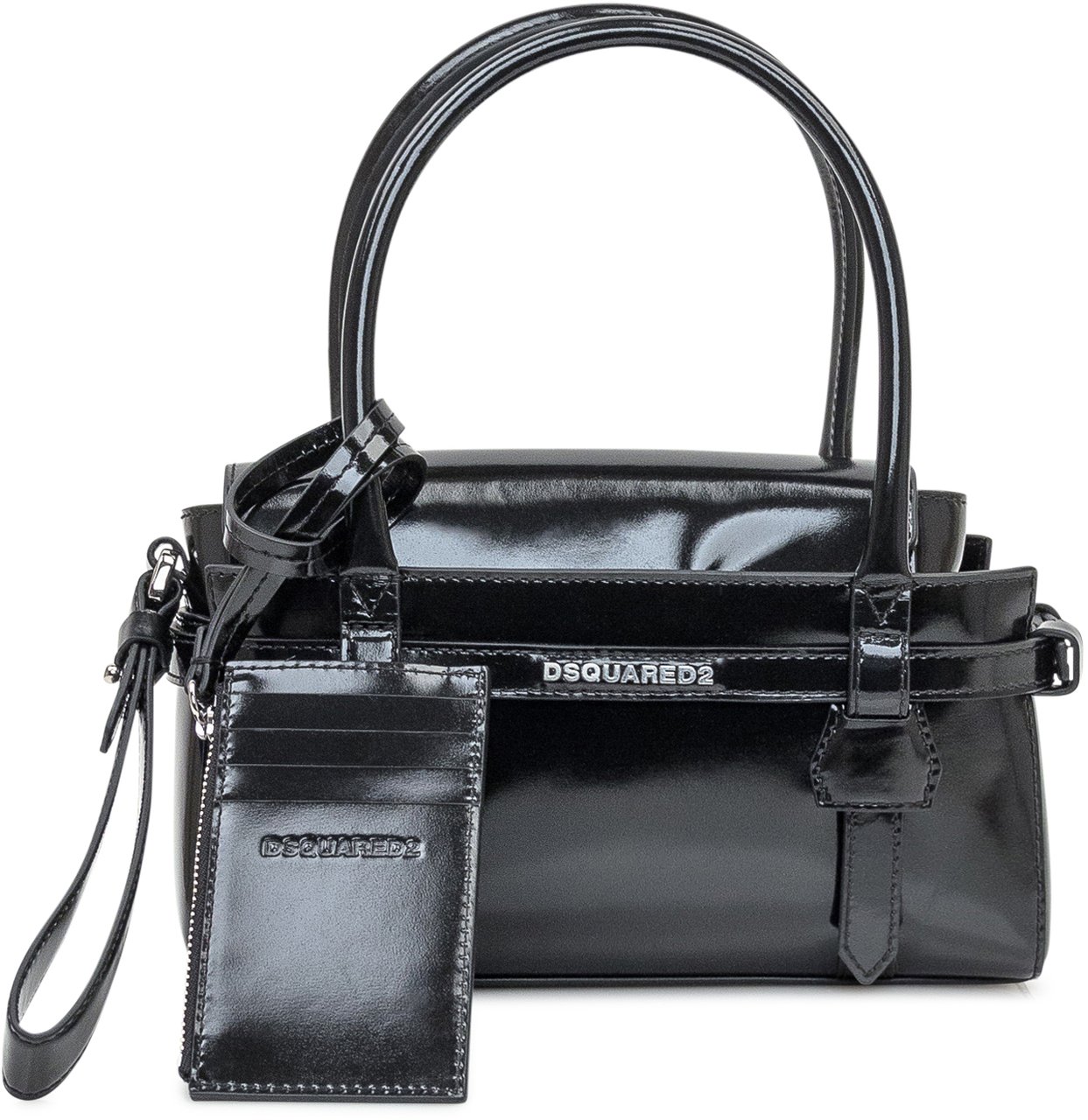 Dsquared2 Borsa Dsquared2 a Mano con Porta Carte Zwart